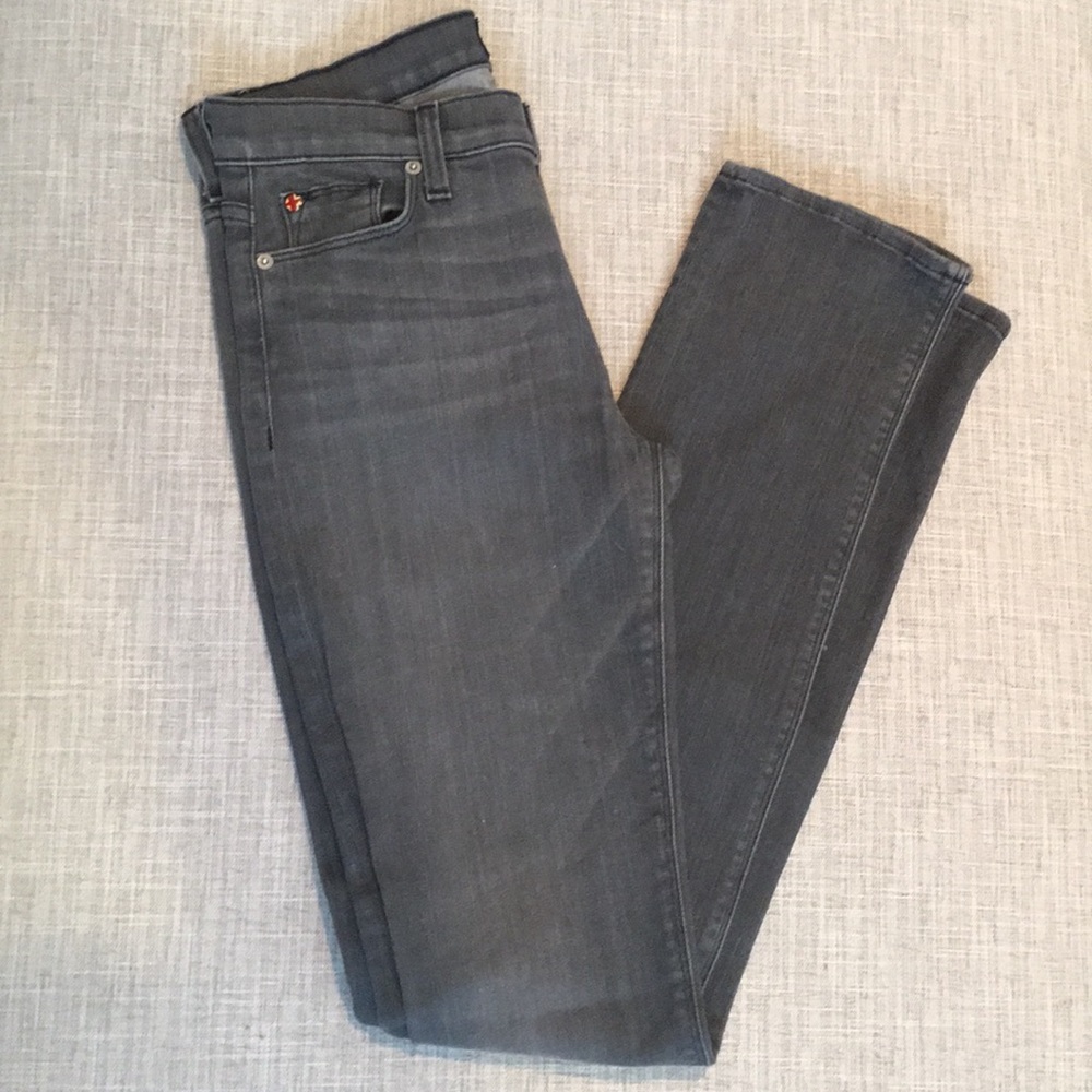 Hudson high rise grey jeans size 28 EUC